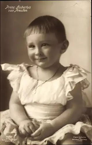 Ak Prinz Hubertus von Preußen, Kinderportrait