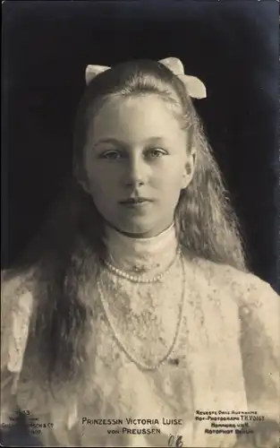 Ak Prinzessin Victoria Luise von Preußen, Portrait