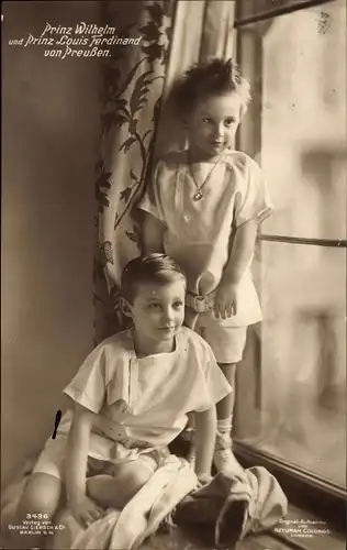 Ak Prinz Wilhelm von Preußen, Prinz Louis Ferdinand von Preußen