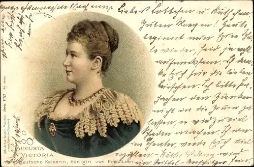 Litho Kaiserin Auguste Viktoria, Portrait