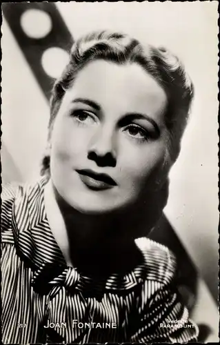 Ak Schauspielerin Joan Fontaine, Portrait