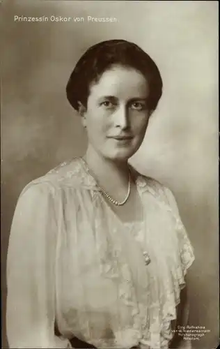 Ak Gräfin Ina Marie, Prinzessin Oskar von Preußen, Portrait
