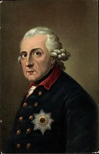 Künstler Ak Graff, A., König Friedrich II. von Preußen, Friedrich der Große, Portrait