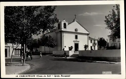 Ak Carcavelos Portugal, Igreja Paroquial