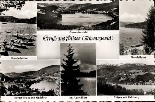 Ak Titisee Neustadt im Breisgau Hochschwarzwald, Feldberg, Gondelfahrt, Gondelhafen, Hochfirst