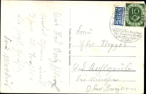 Ak Bad Salzschlirf in Hessen, Park, Springbrunnen