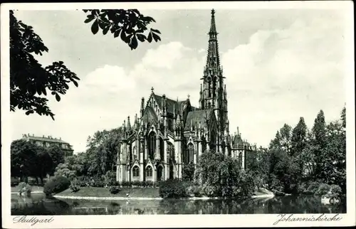 Ak Stuttgart in Württemberg, Johanniskirche