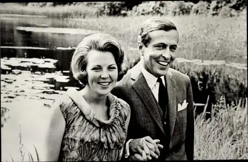Ak Prinzessin Beatrix der Niederlande, Prinzgemahl Claus von Amsberg, Soestdijk 1965
