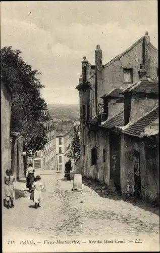 Ak Paris XVIII. Montmartre, Rue du Mont Cenis