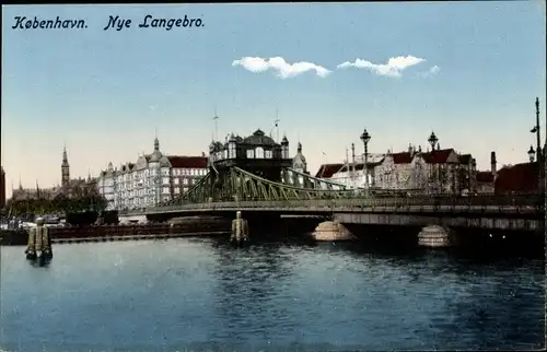 Ak Kopenhagen Dänemark, Nye Langebro, Brücke