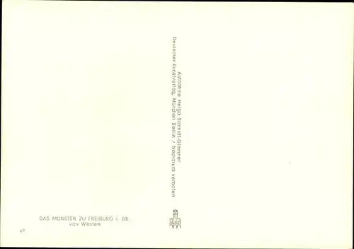 Ak Freiburg im Breisgau, Münster
