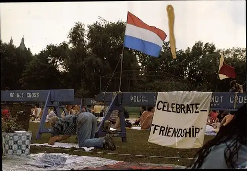 Ak Feiern Sie die Freundschaftm Polizei, überqueren Sie nicht
