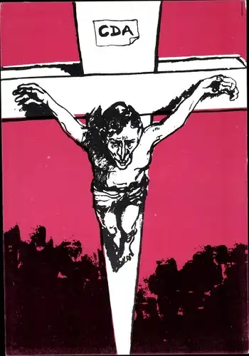 Künstler Ak Thoolen, Fred, The ambitions of a Christian, CDA, 1981