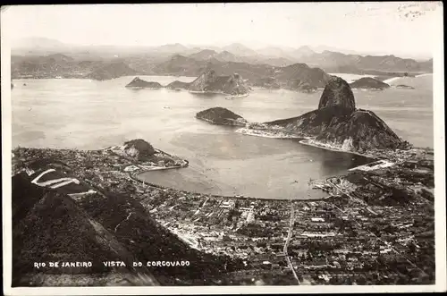 Ak Rio de Janeiro Brasilien, Vista do Corgovado