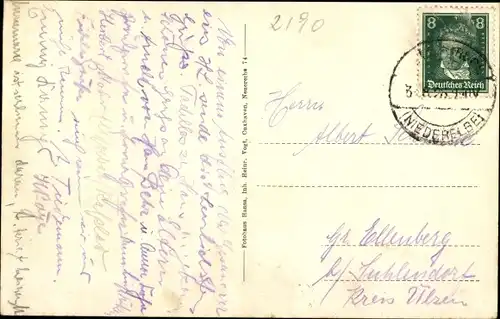 Ak Nordseebad Cuxhaven, Kugelbake im Sturm