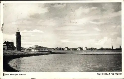 Ak Nordseebad Cuxhaven, Rückblick von der Alten Liebe