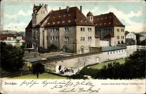 Ak Zwickau in Sachsen, Schloss Osterstein, Königliche Landesanstalt