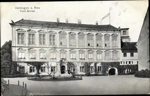 Ak Oettingen am Ries Bayern, Fürstliches Schloss