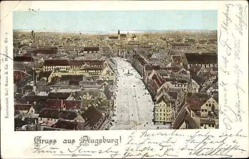 Ak Augsburg in Schwaben, Panorama