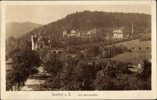 Ak Saalfeld an der Saale, Bad Sommerstein