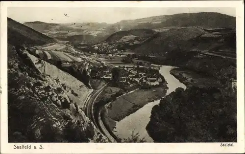 Ak Saalfeld an der Saale Thüringen, Saaletal
