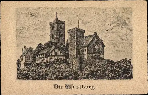 Ak Lutherstadt Eisenach in Thüringen, Wartburg