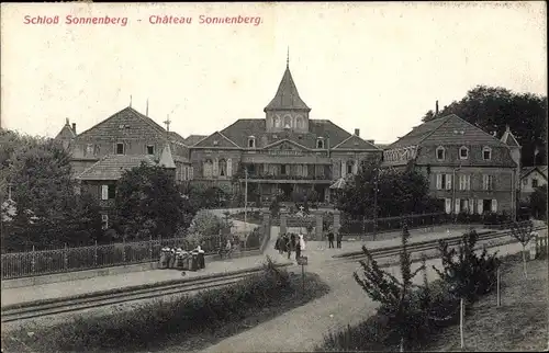 Ak Carspach Karspach Elsass Haut Rhin, Schloss Sonnenberg