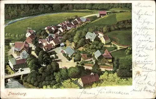 Ak Treseburg Thale im Harz, Gesamtansicht, Bodetal