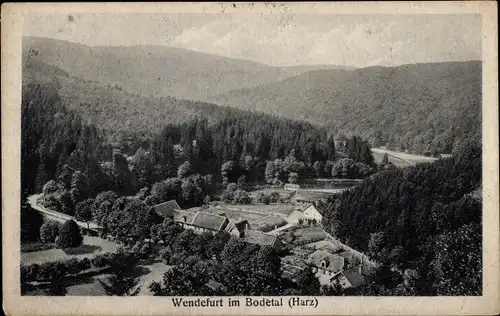 Ak Wendefurt Wendefurth Thale im Harz, Panorama