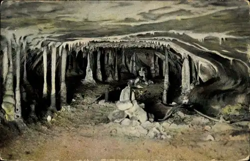 Ak Rübeland Oberharz am Brocken, Hermannshöhle