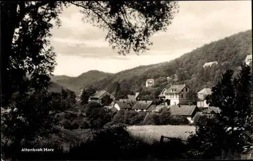 Ak Altenbrak Thale im Harz, Teilansicht