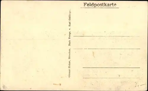 Ak Saint Laurent Pas de Calais, zerstörte Kirche