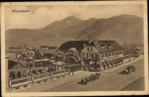 Ak Wintzenheim Winzenheim Elsass Haut Rhin, Hotel Meyer