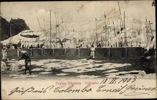 Ak Colombo Ceylon Sri Lanka, Ceylon Dhobies