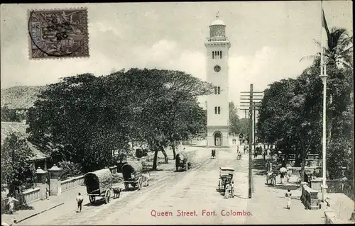 Ak Colombo Ceylon Sri Lanka, Queen Street, Fort