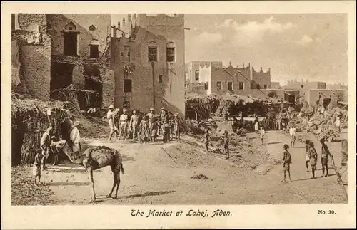 Ak Aden Jemen, Lahej, Marktplatz, Kamel