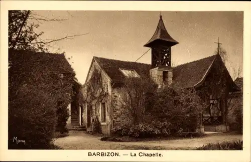 Ak Barbizon Seine et Marne, La Chapelle, Kapelle