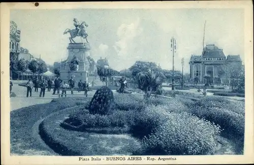 Ak Buenos Aires Argentinien, Plaza Italia