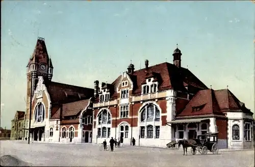 Ak Colmar Kolmar Elsass Haut Rhin, Bahnhof