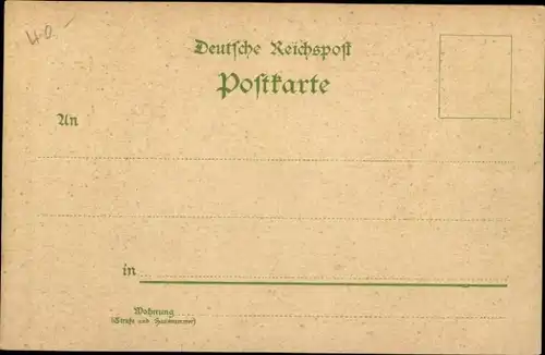 Litho Darmstadt Hessen, Theater, Kriegerdenkmal, Techn. Hochschule, Phys. Elekrt. u. Chemiegebäude