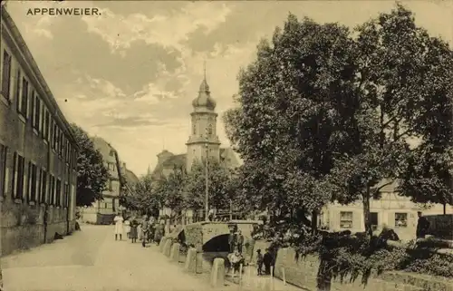 Ak Appenweier in Baden Schwarzwald, Straßenpartie