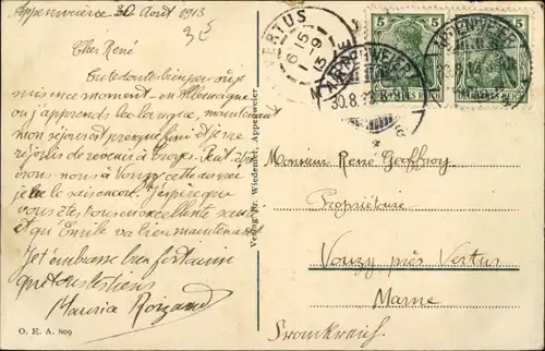 Ak Appenweier in Baden Schwarzwald, Straßenpartie