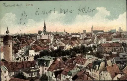 Ak Görlitz in der Lausitz, Panorama der Innenstadt