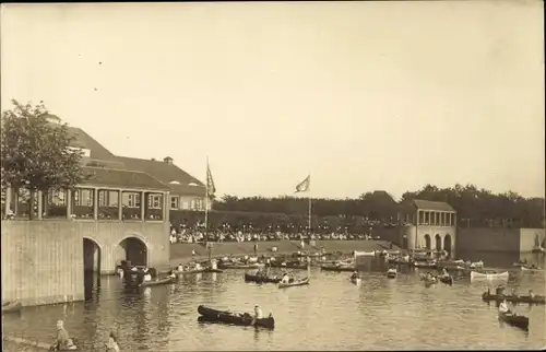 Ak Hamburg Mitte Altstadt, Stadtpark, Boote