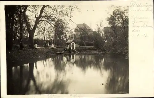 Ak Hamburg Bergedorf Billwerder Billwärder, Teich