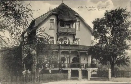 Ak Bad Pyrmont in Niedersachsen, Villa Schrader, Goethestraße 4