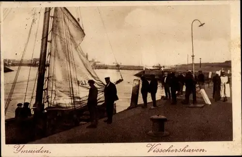 Ak IJmuiden Ymuiden Velsen Nordholland, Fischereihafen