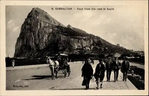 Ak Gibraltar, Rock from the road to Spain