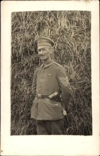 Foto Ak Deutscher Soldat in Uniform, Portrait, Oberelsass, Infanterie-Regiment Nr. 167