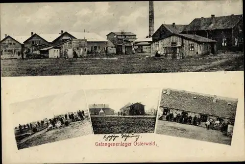 Ak Osterwald Garbsen in Niedersachsen, Kriegsgefangenenlager